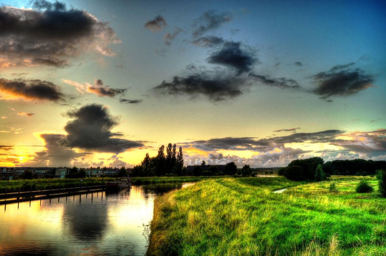 Free photo "Canal near Reitdiep"