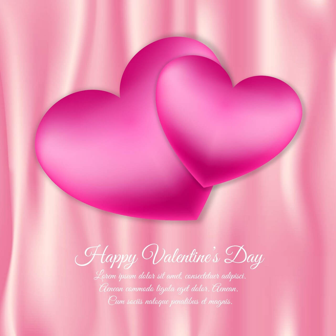 Free vector "Valentine's day vector illustration with hearts"