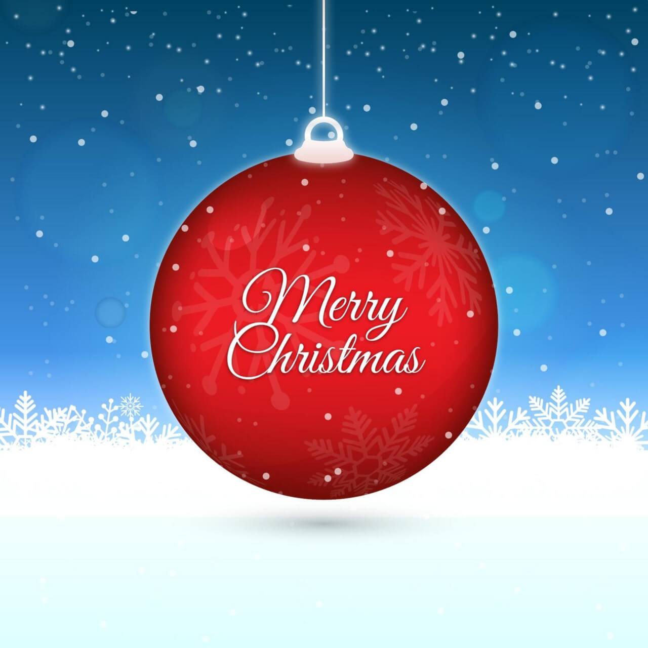 Free vector "Christmas background with typography"