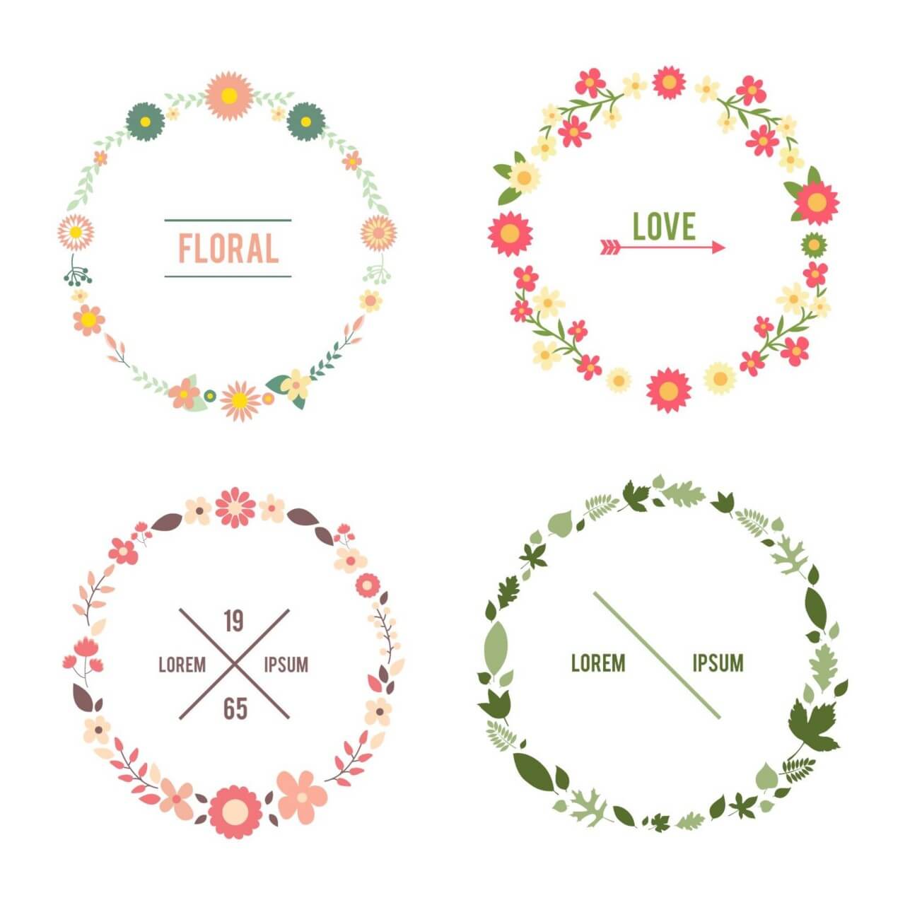 Free vector "Floral frame set"