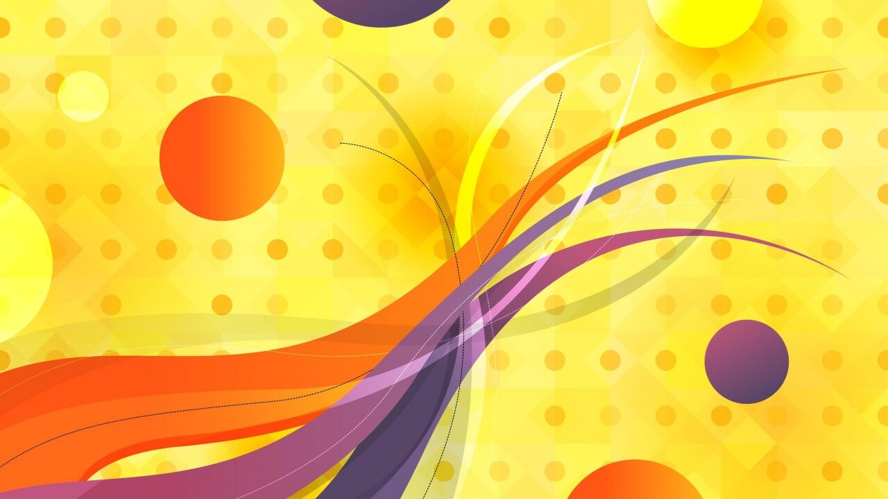 Free vector "Abstract Circles and Wavy Lines"