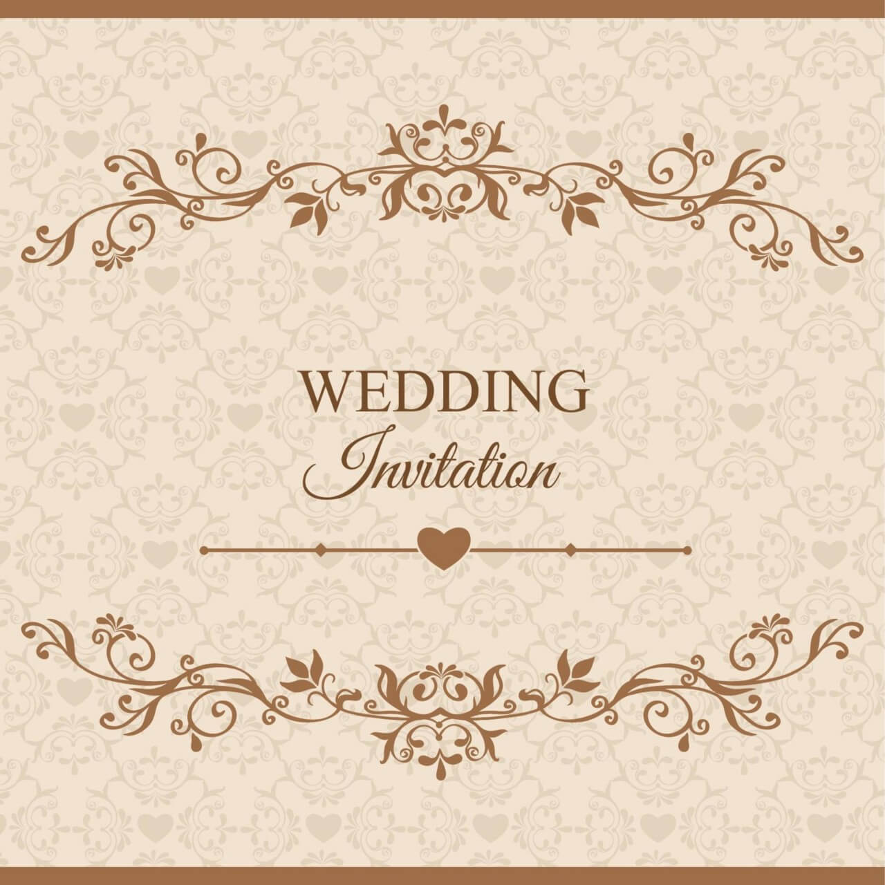 Free vector "Wedding vector illustration"