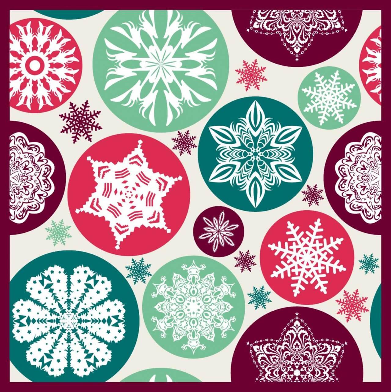 Free vector "Christmas snowflake pattern."