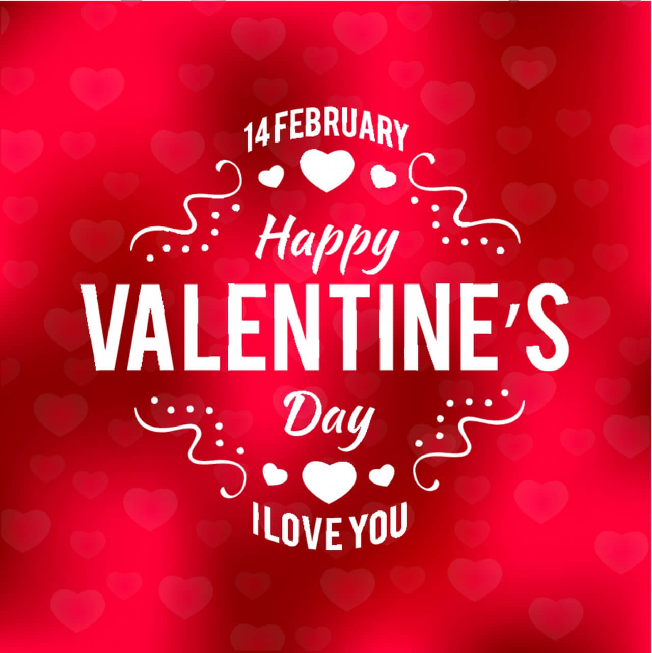 Free vector "Valentines day typographic background"