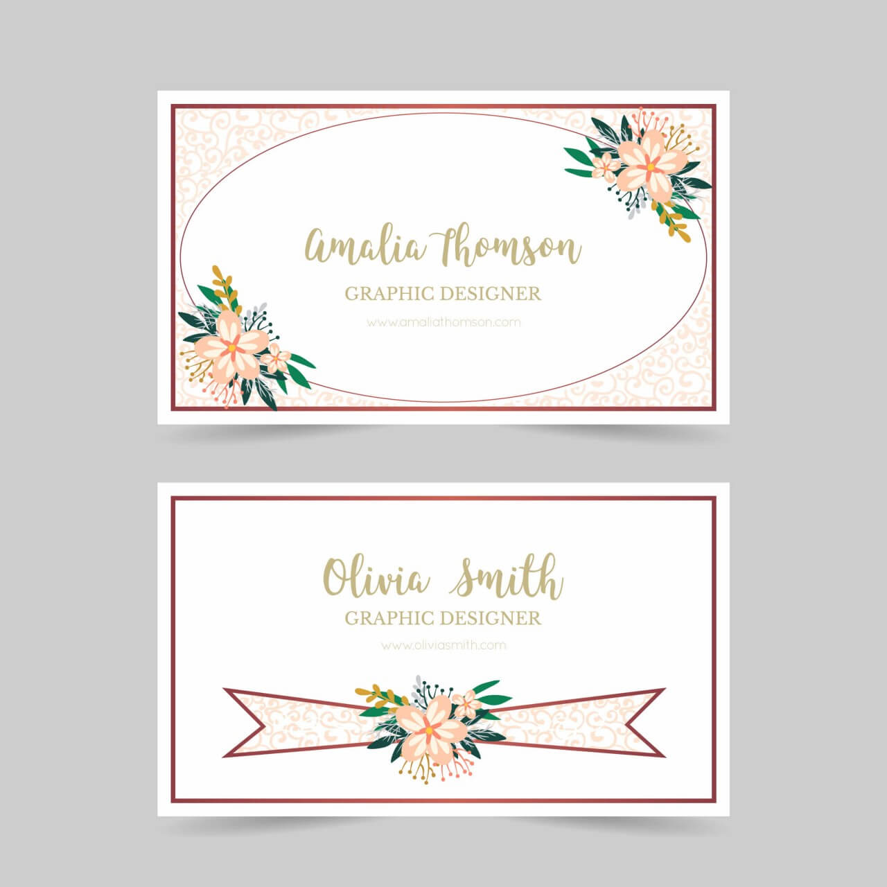 Free vector "Floral business card"