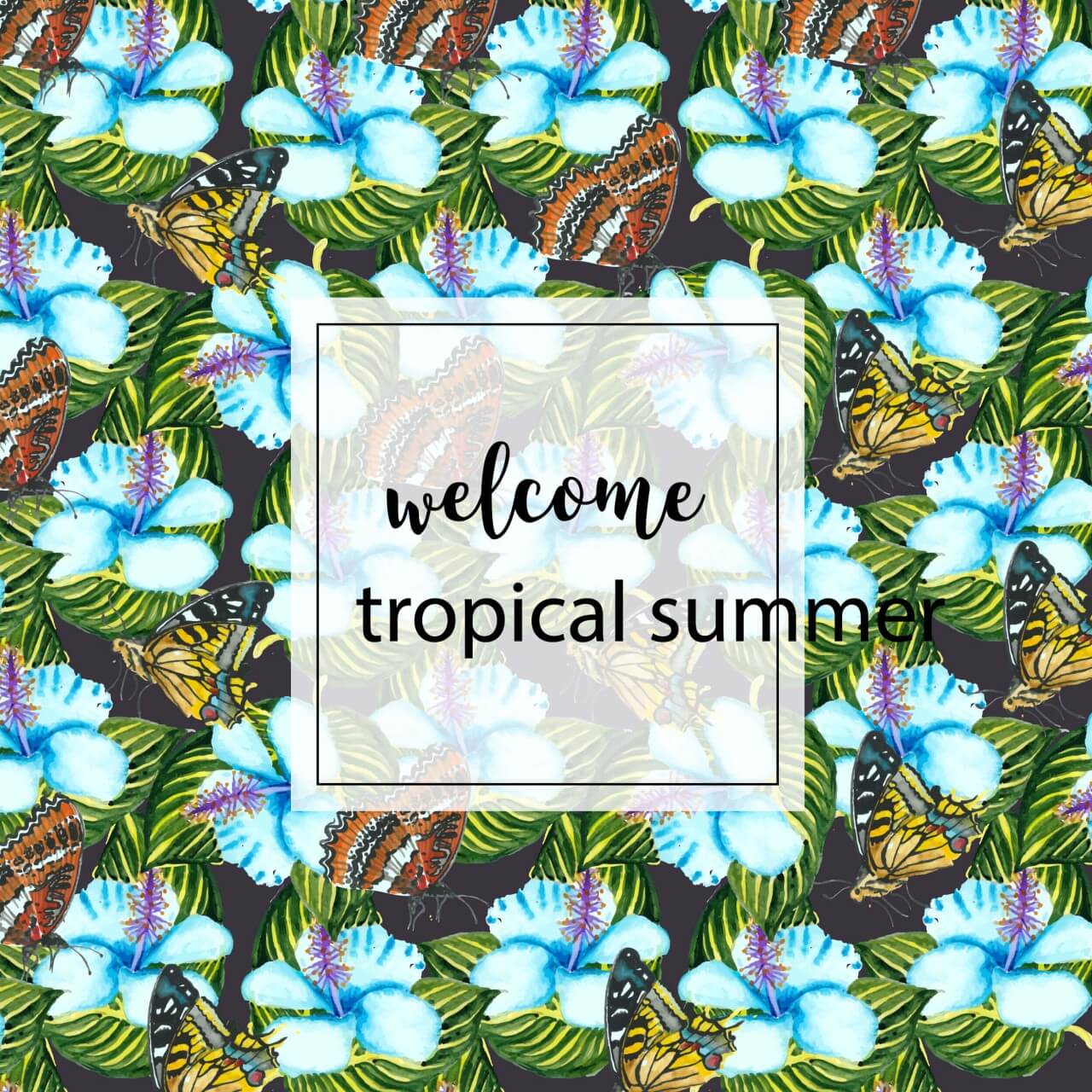 Free vector "Watercolor tropical background"