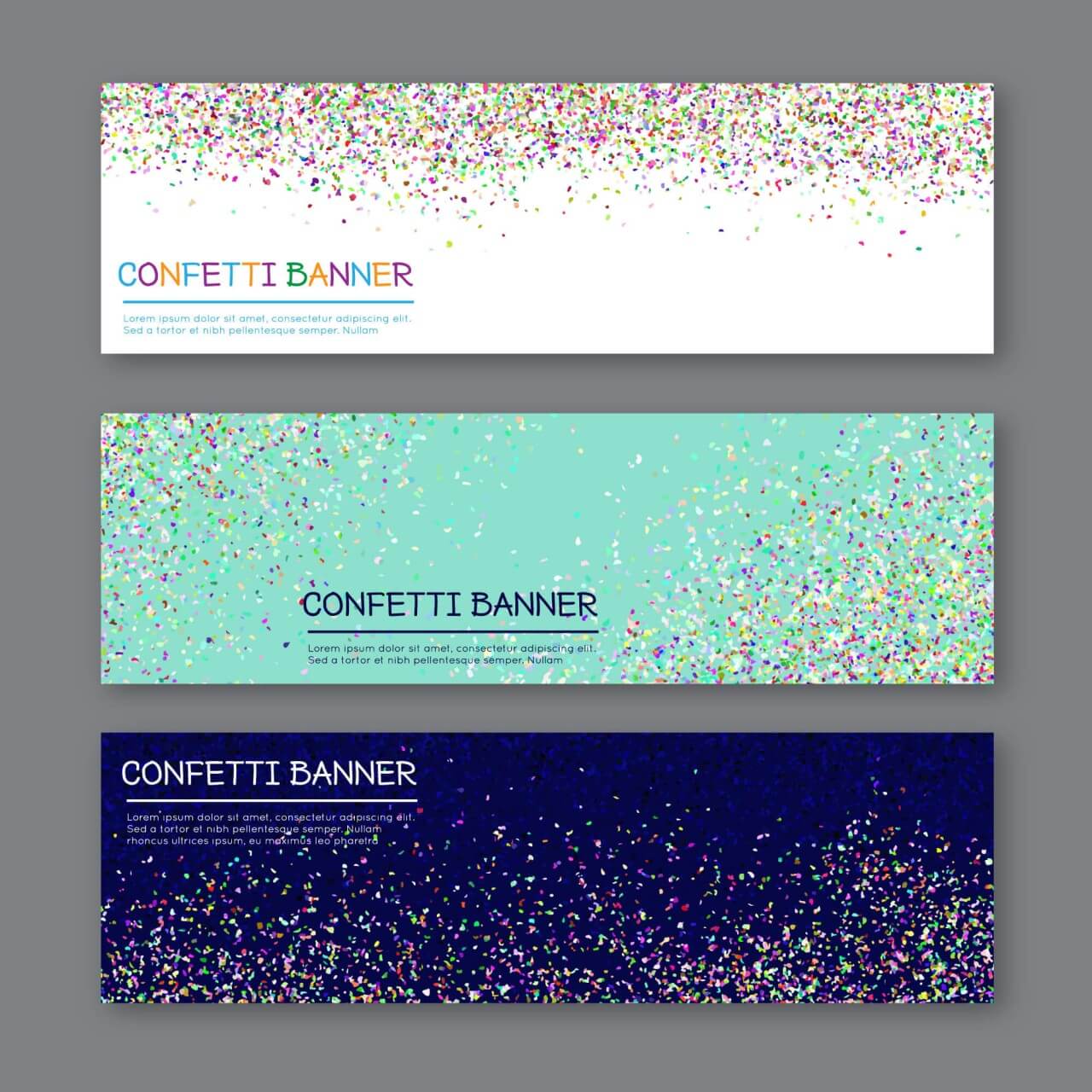 Free vector "Set of banners with different design elements"