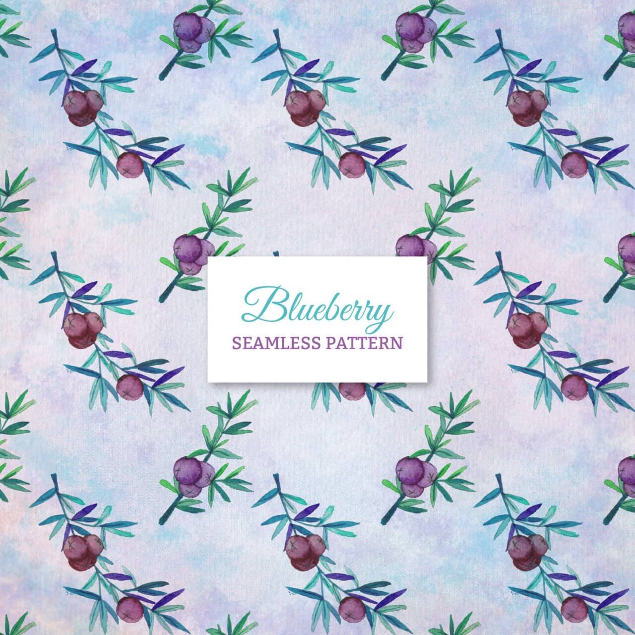 Free vector "Blueberry seamless pattern"