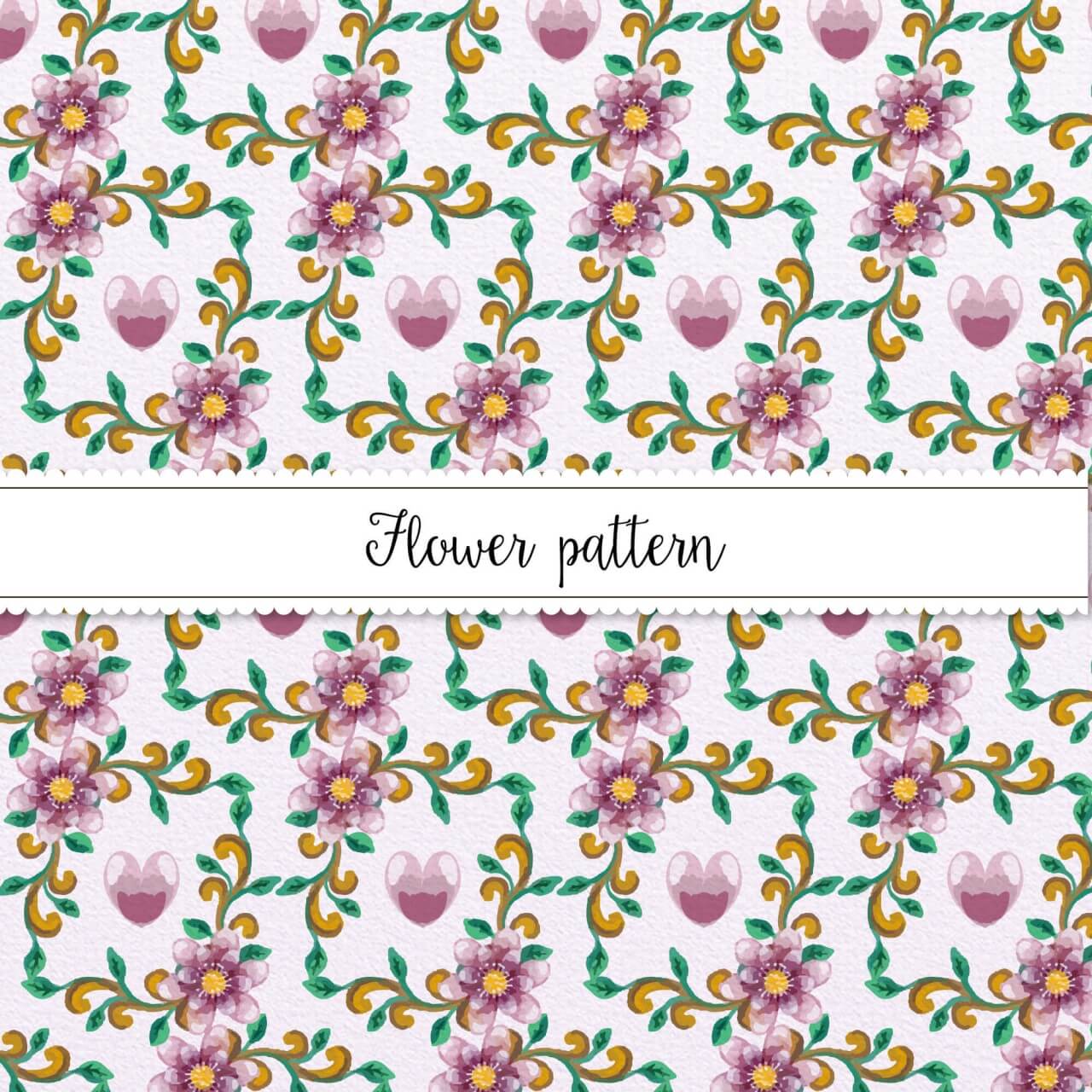 Free vector "Watercolor Floral Pattern"