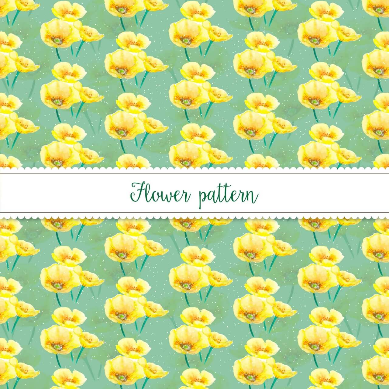 Free vector "Watercolor Floral Pattern"