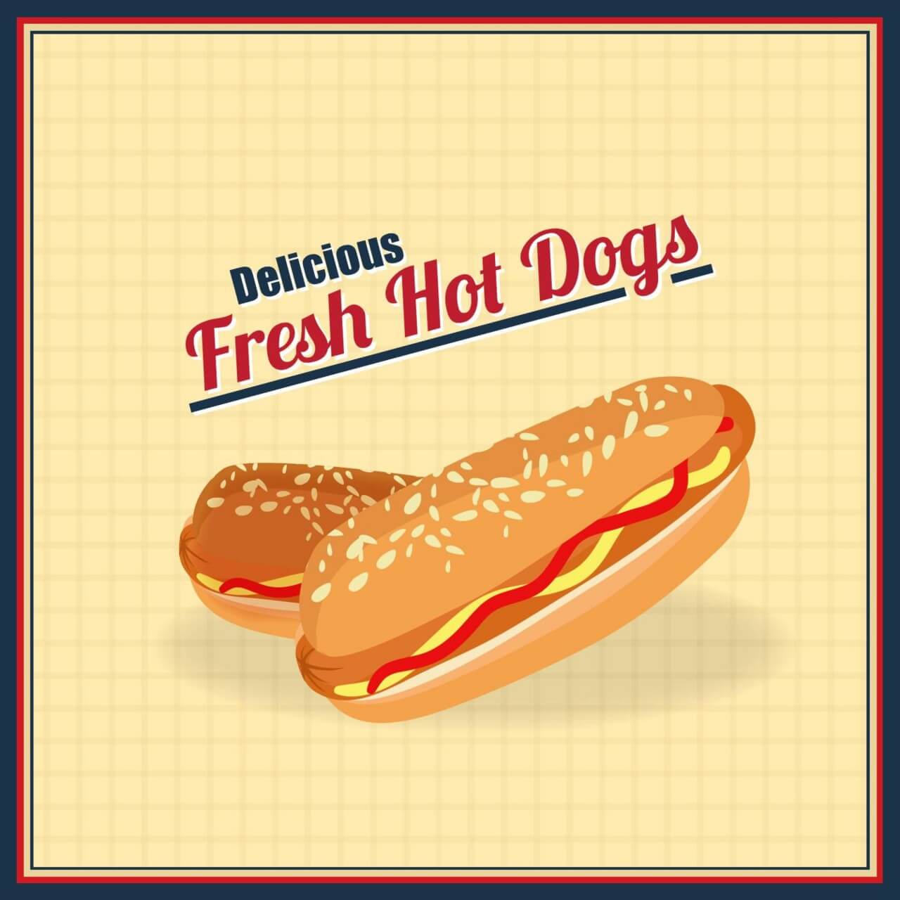 Free vector "Hot Dogs Illustration"