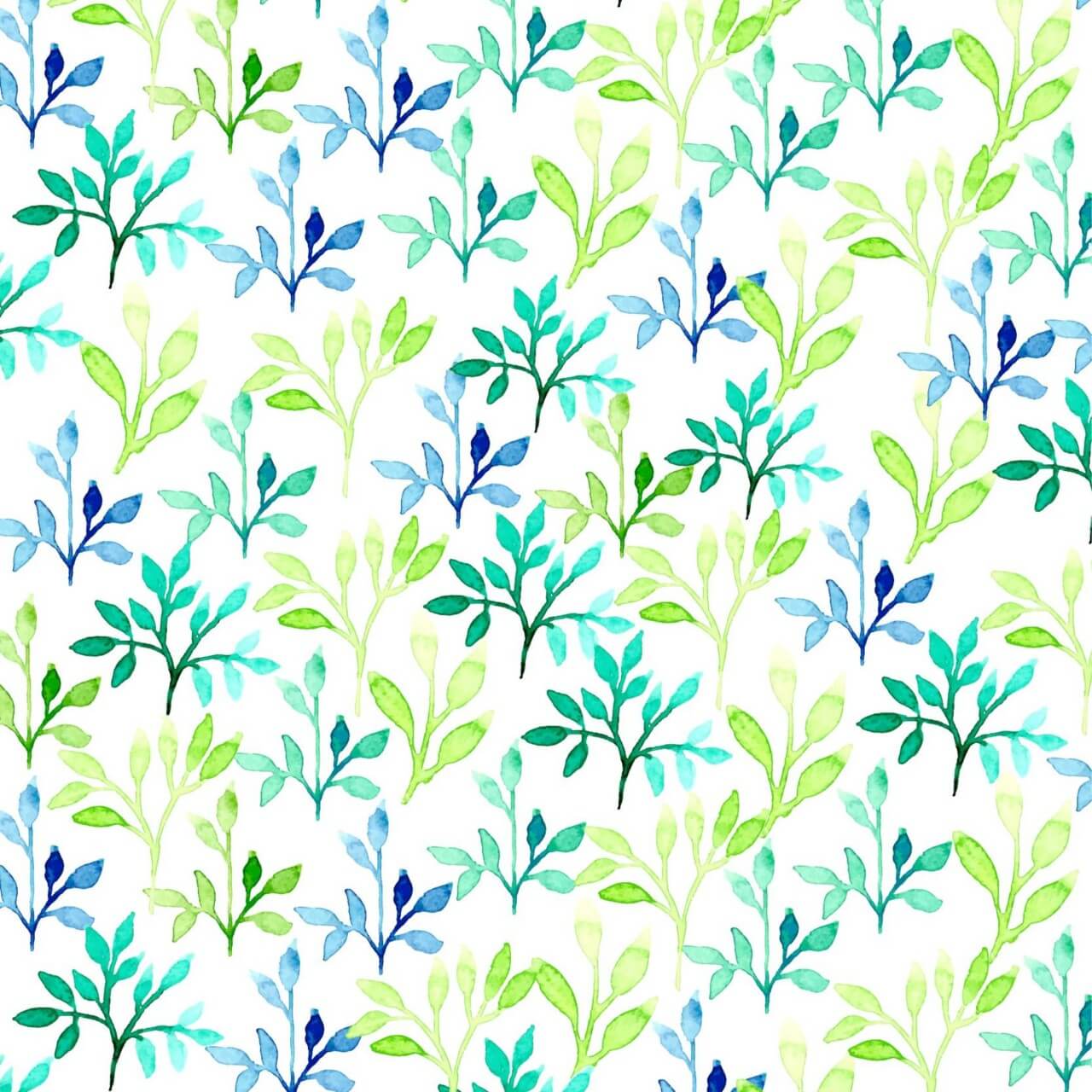 Free vector "Watercolor vector pattern with leaves"