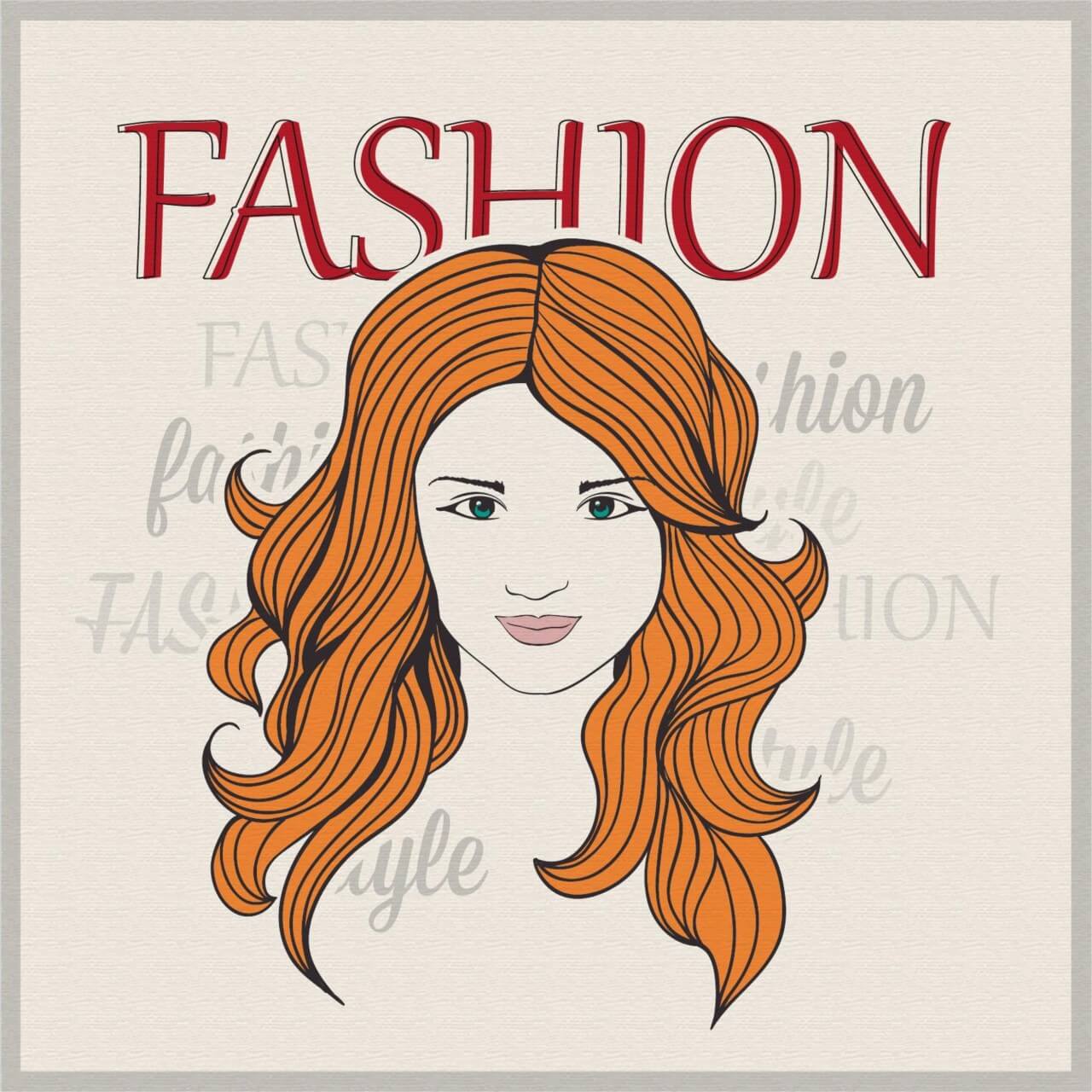 Free vector "Fashion vector illustration with girl"