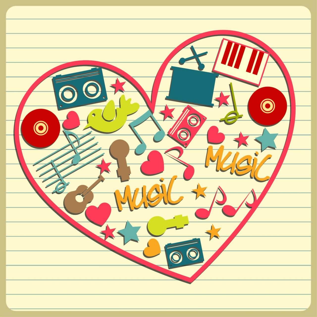 Free vector "Music illustration "