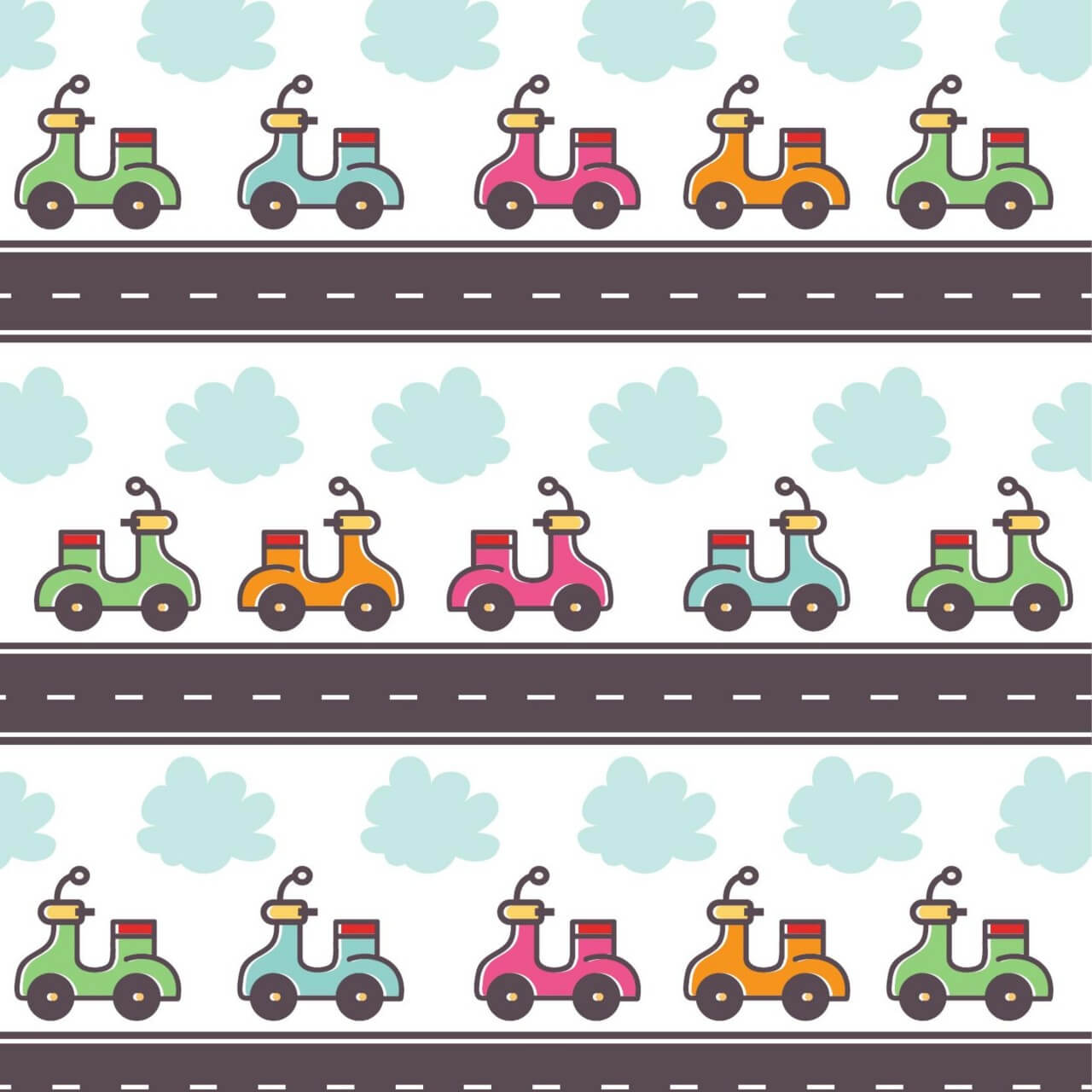 Free vector "Doodle illustration with scooter"