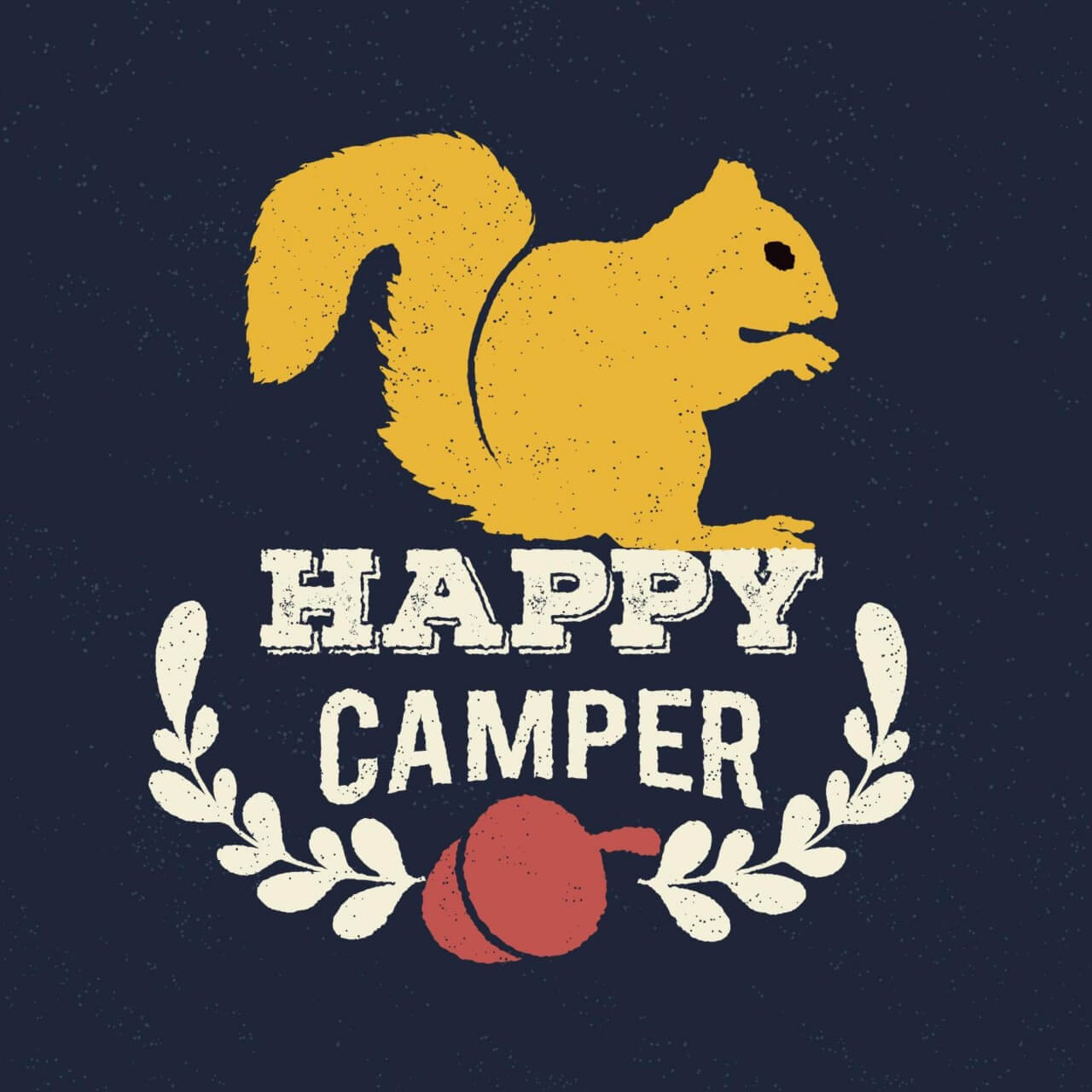 Free vector "Squirrel poster with typography "