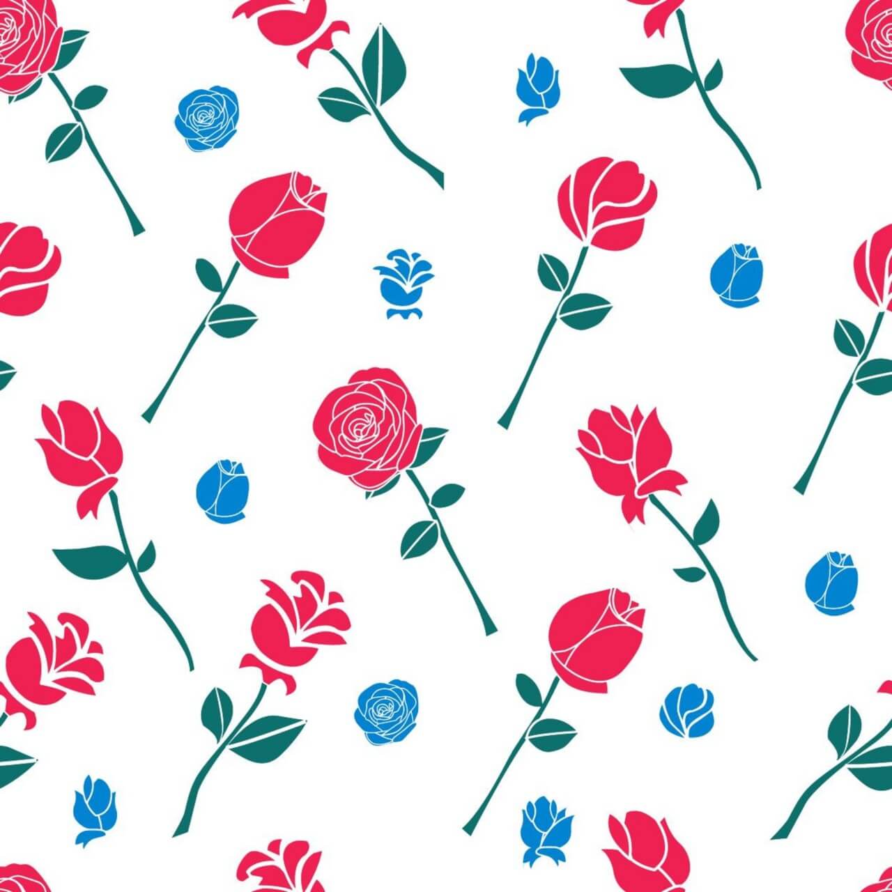 Free vector "Pattern with roses"