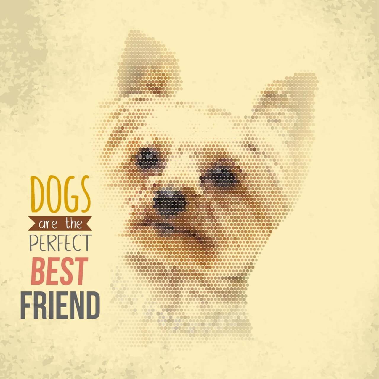 Free vector "Vintage illustration with dog"