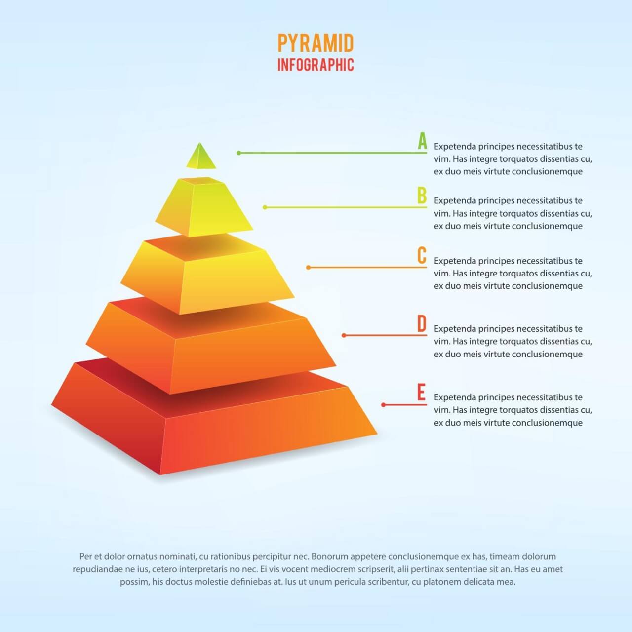 Free vector "3d piramid infographic"