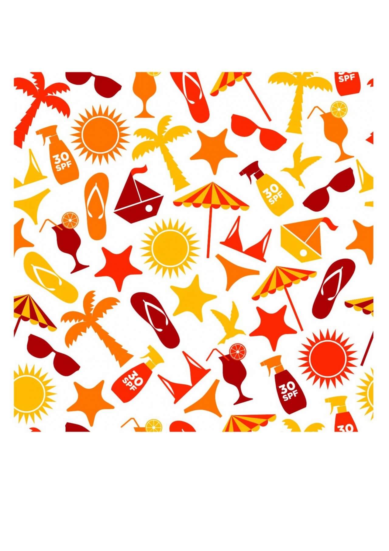 Free vector "Seamless pattern of summer"