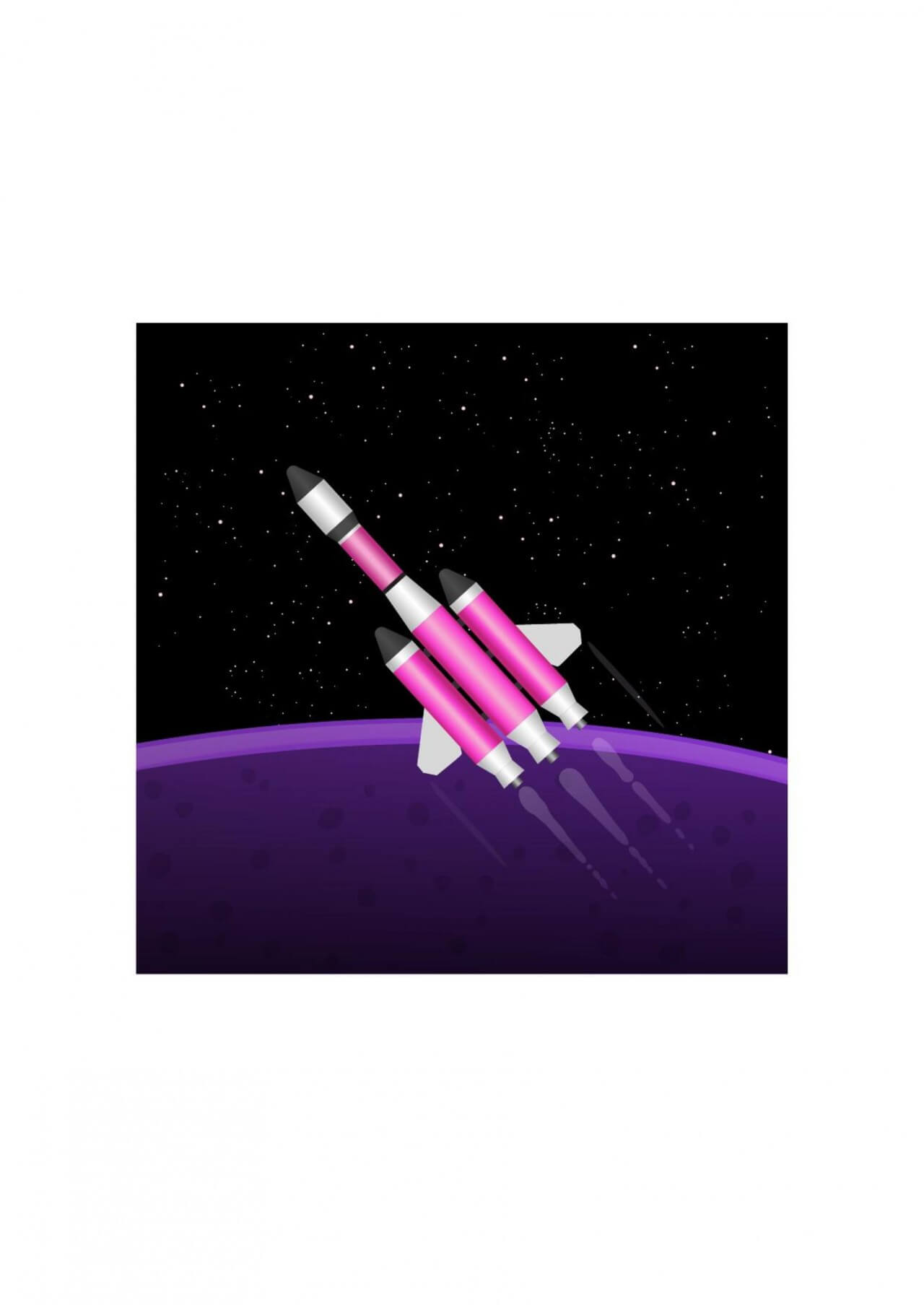 Free vector "Rocket in space"