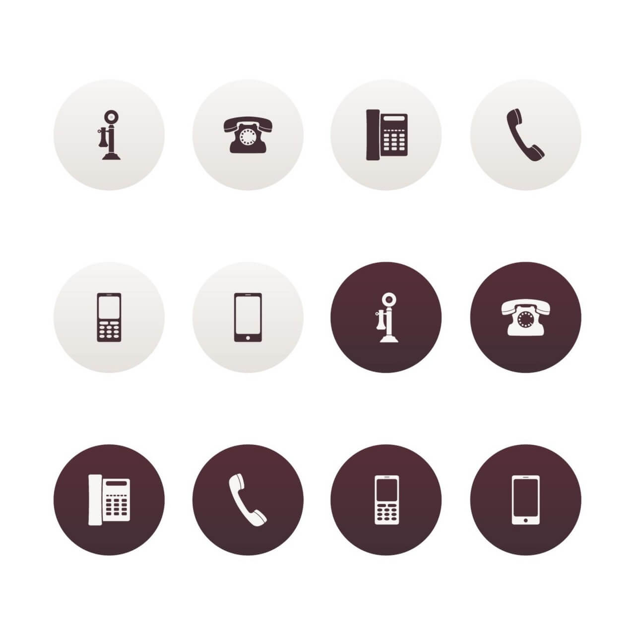 Free vector "Vector Phone Icons"