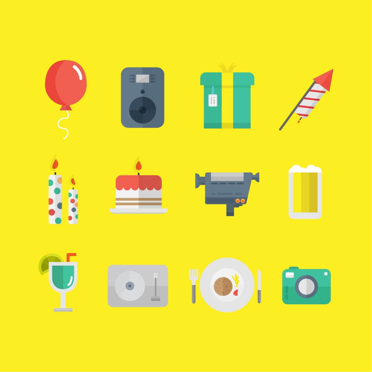 Free vector "Party Icons"