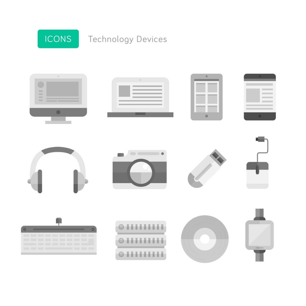 Free vector "Technology Device Icons"