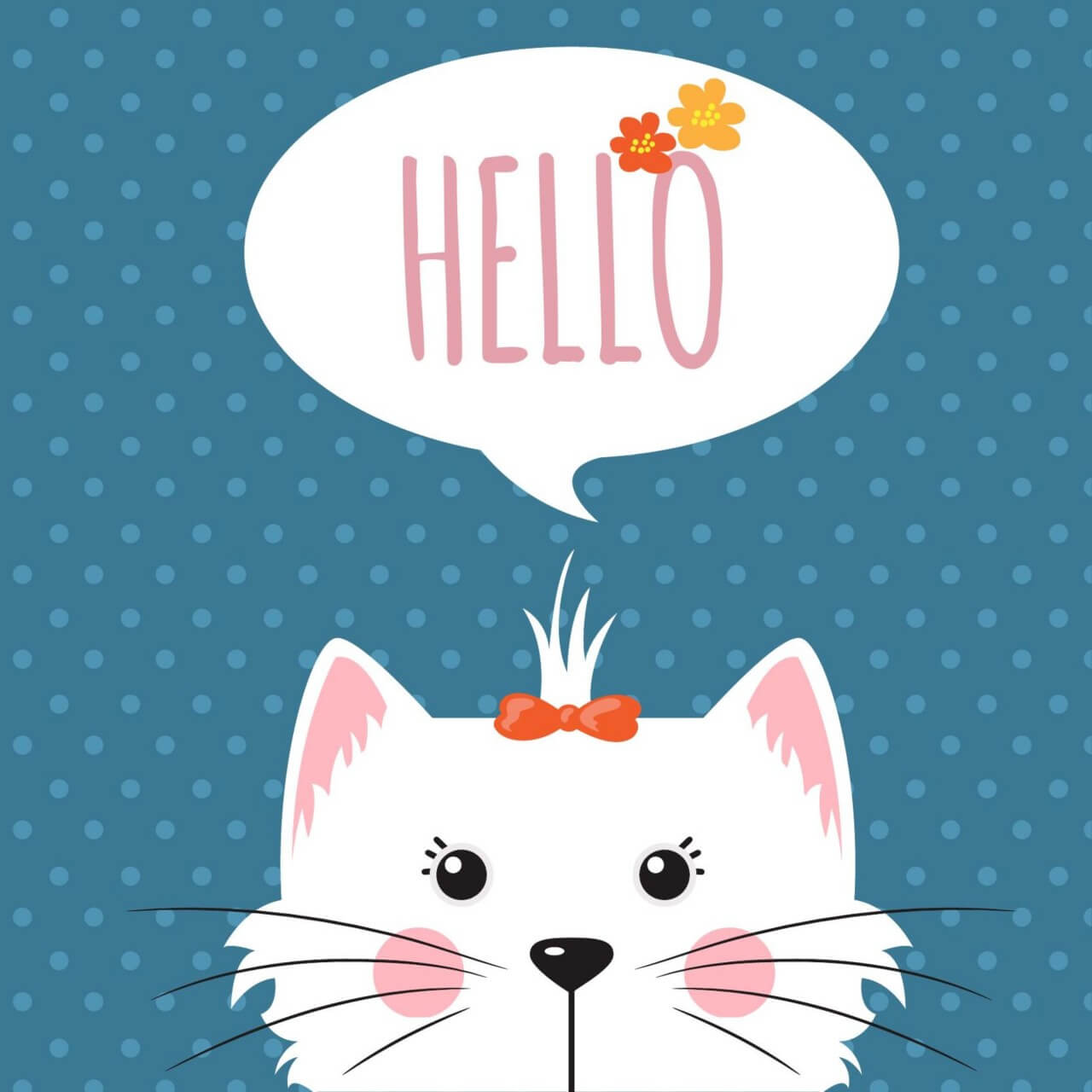 Free vector "Cute dog with chat bubble"