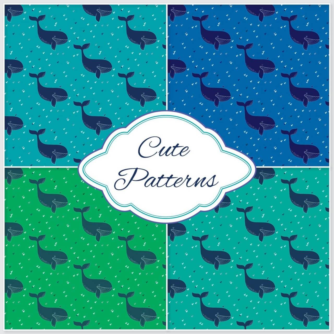 Free vector "Whale pattern "