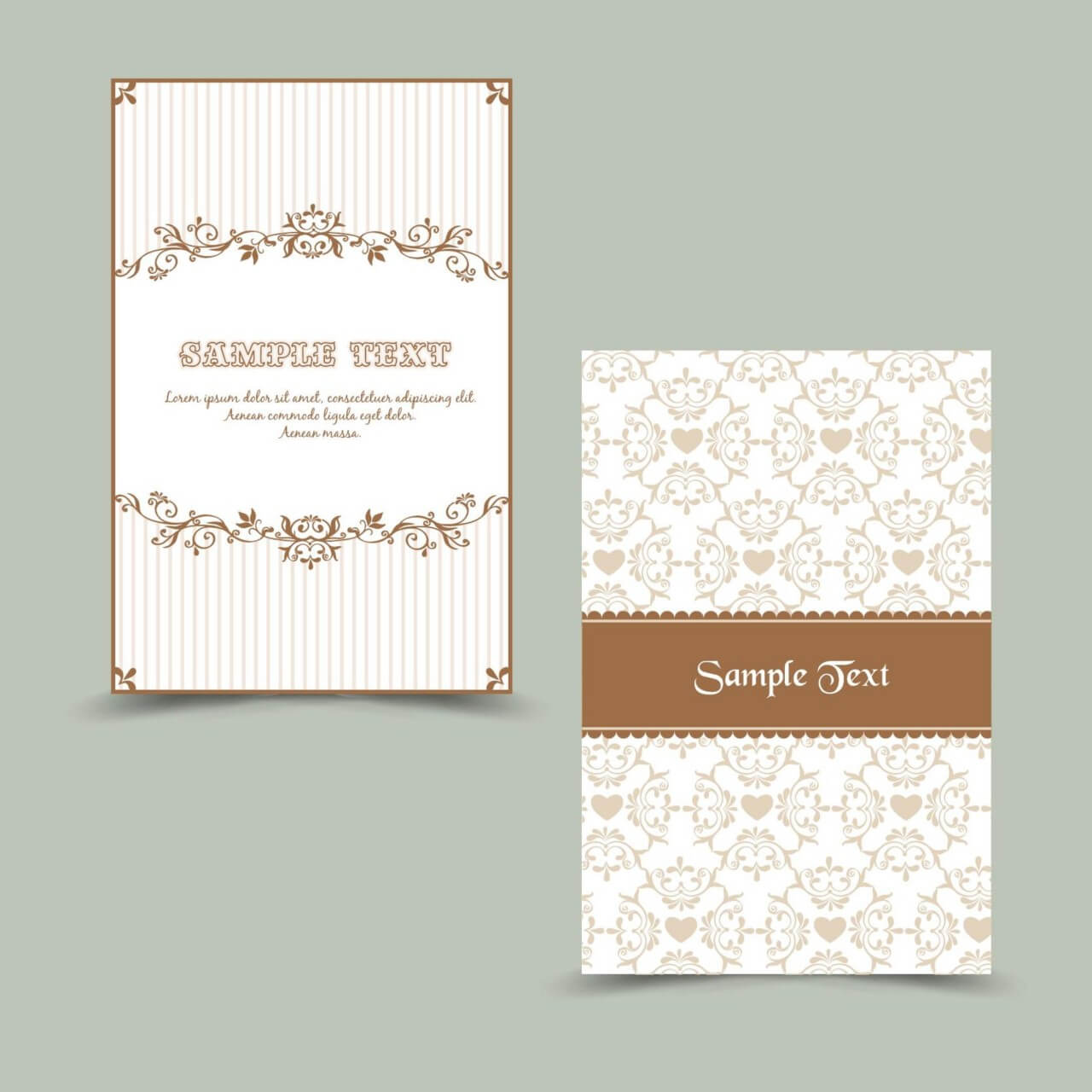 Free vector "Invitation card with floral background"