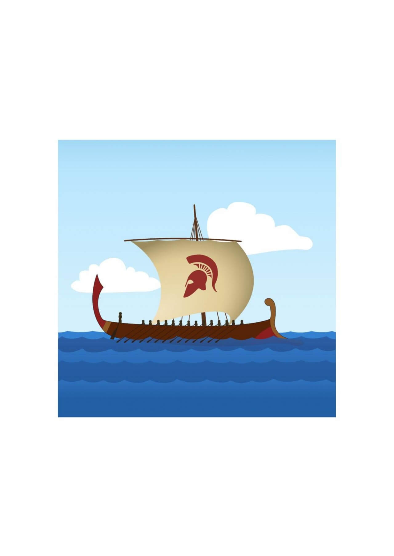 Free vector "Greek Sailboat"