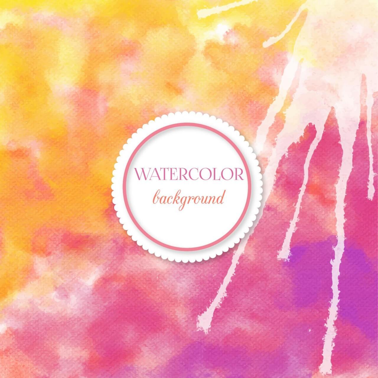 Free vector "Watercolor background with frame"