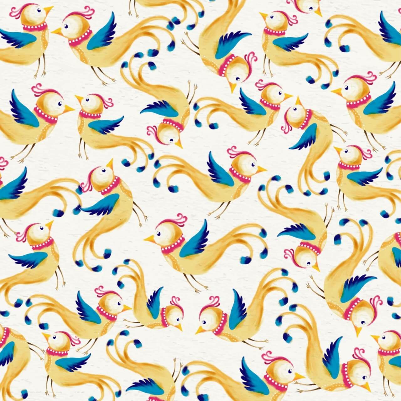 Free vector "Watercolor background with cute birds"