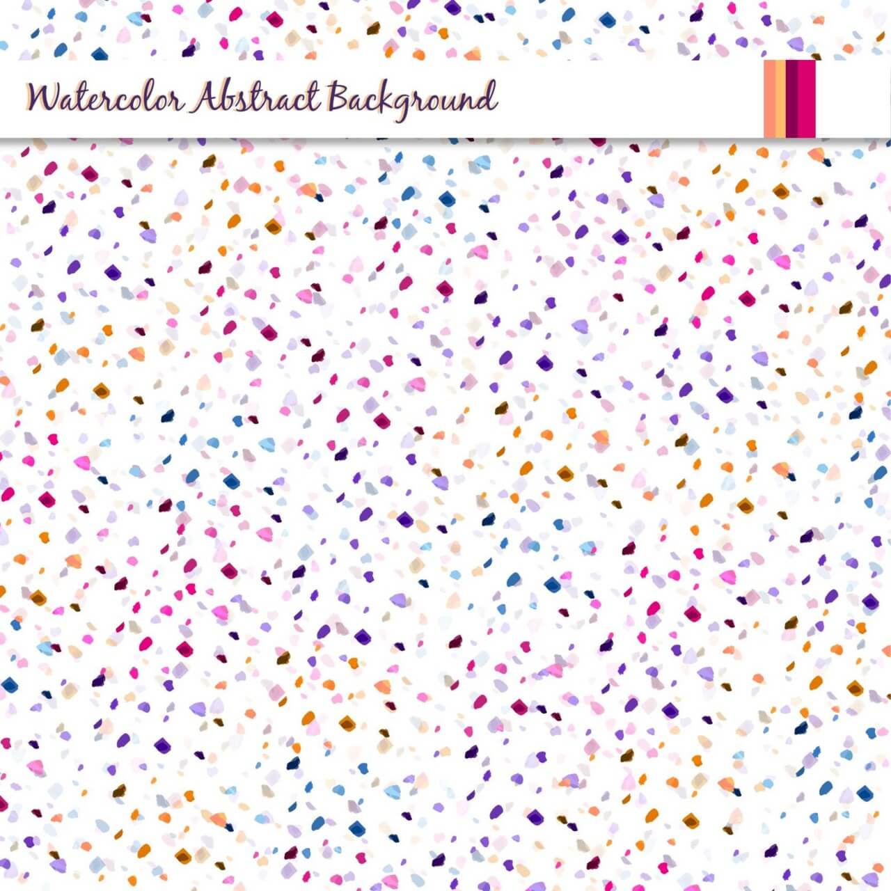 Free vector "Watercolor abstract background with colorful dots"