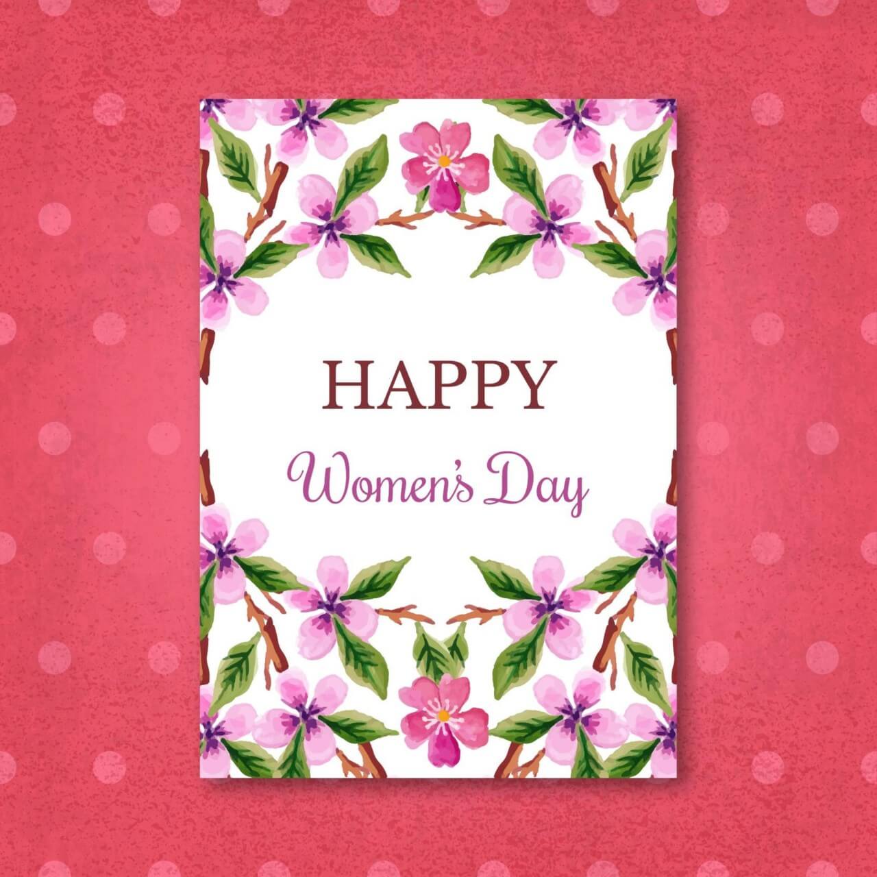 Free vector "Watercolor Women'Day Cards"