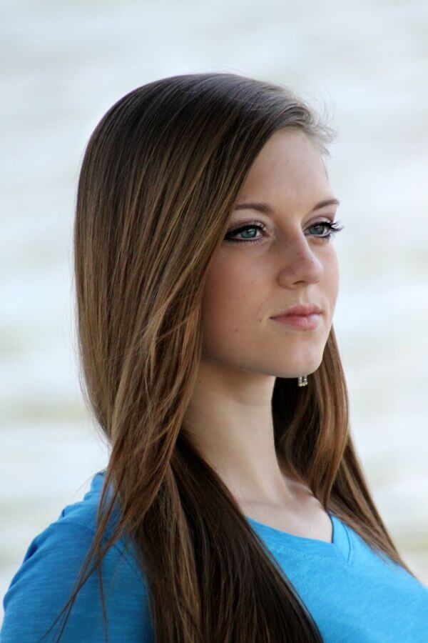 Cute shaved long hair