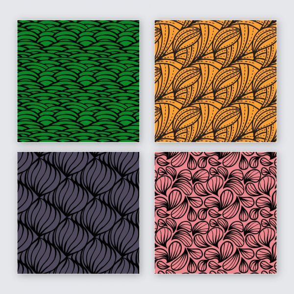 Creative vector seamless patterns vector