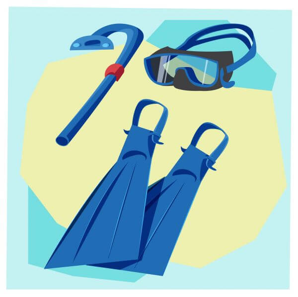 Travel cartoon objects vector illustration for design vector