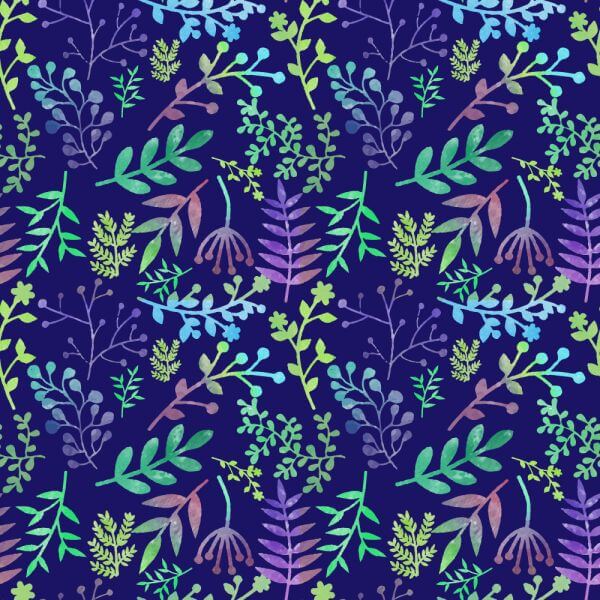Floral watercolor pattern vector