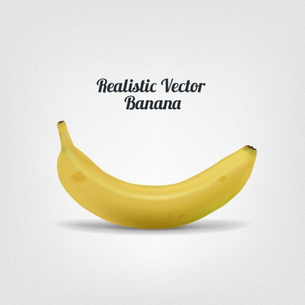 Realistic Vector Banana vector