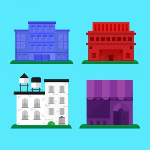 Building Icons vector