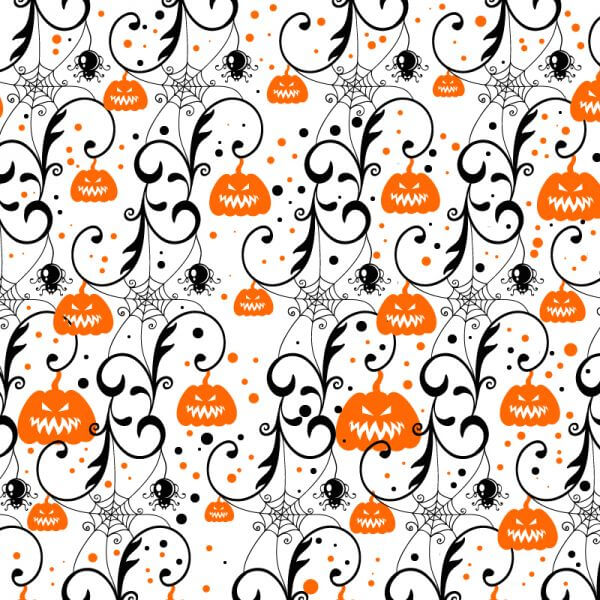 Halloween background with pumpkin vector