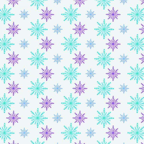 Christmas pattern with snowflakes vector