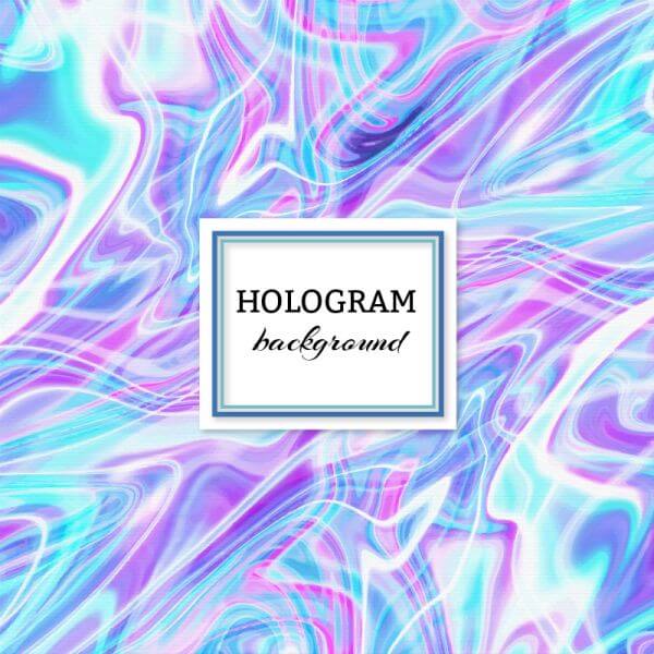 Hologram background vector