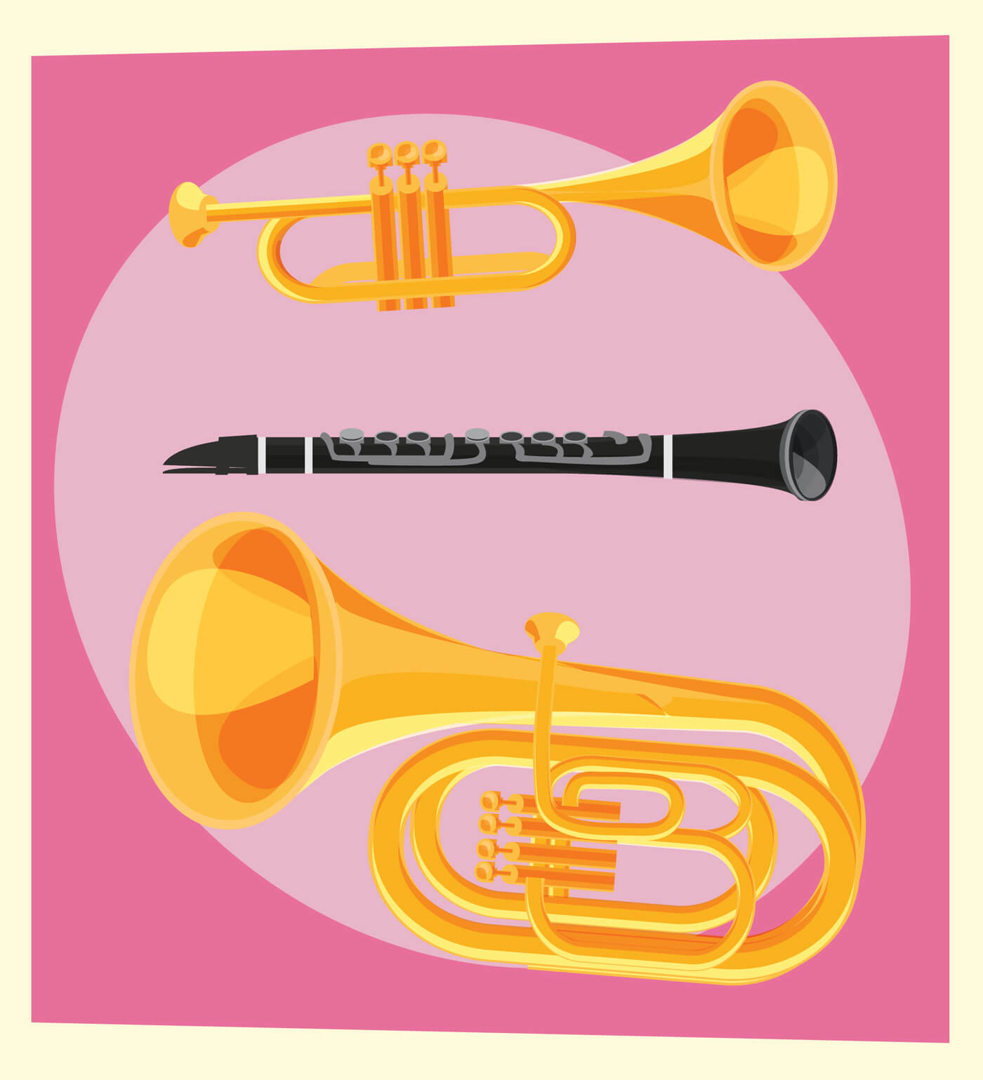 Free vector "Music objects vector illustration for design"