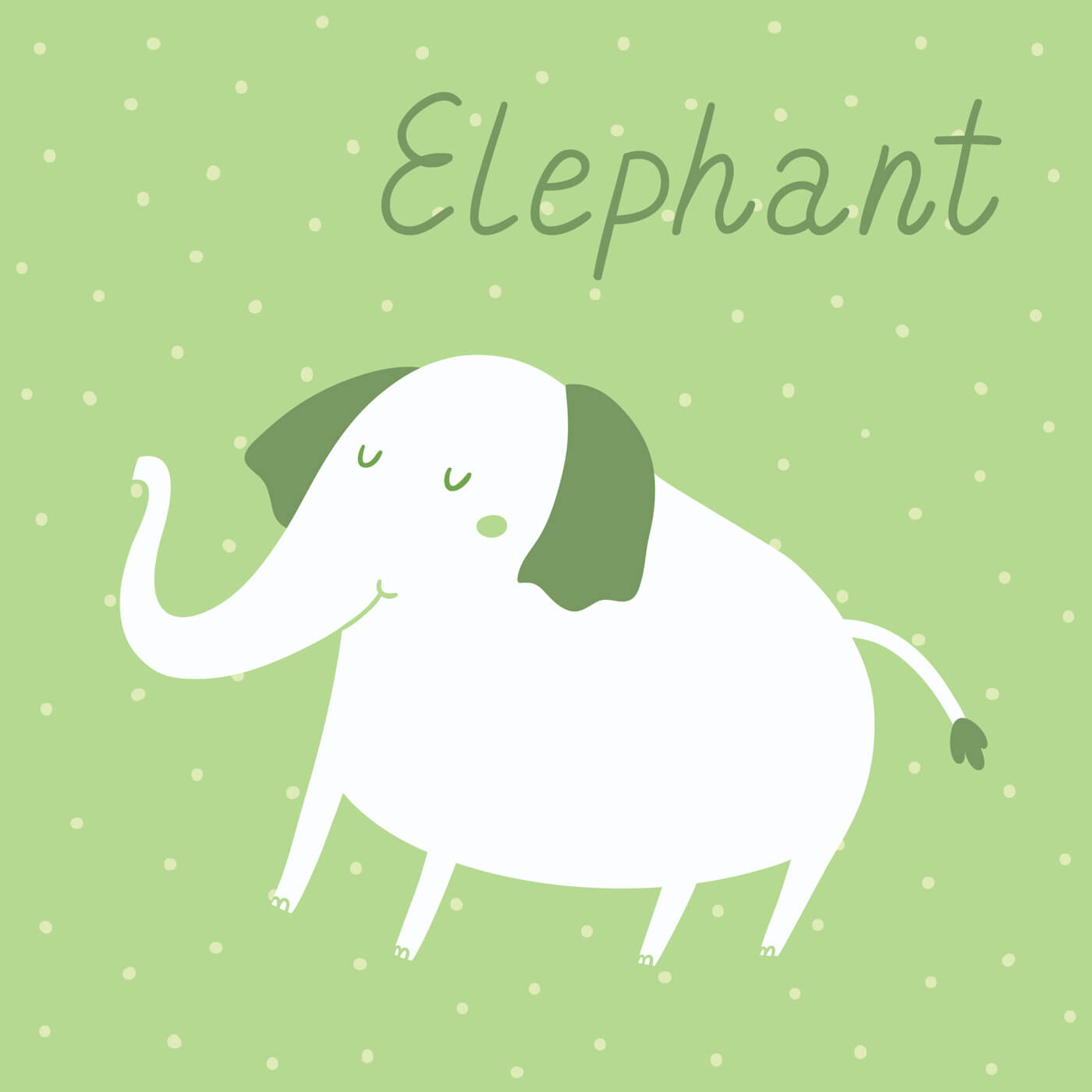 Free vector "Vector illustration of an elephant"